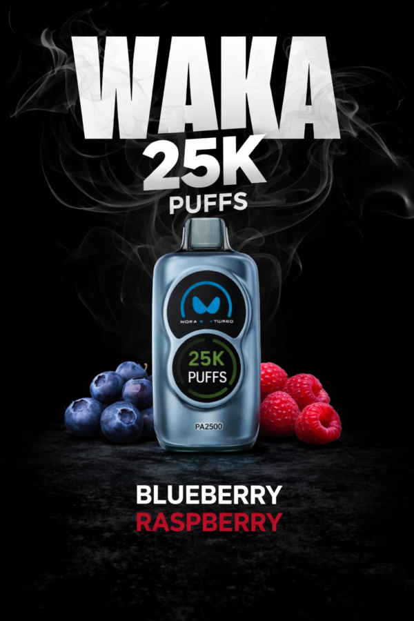 WAKA – Blueberry Raspberry – 25000 Puffs